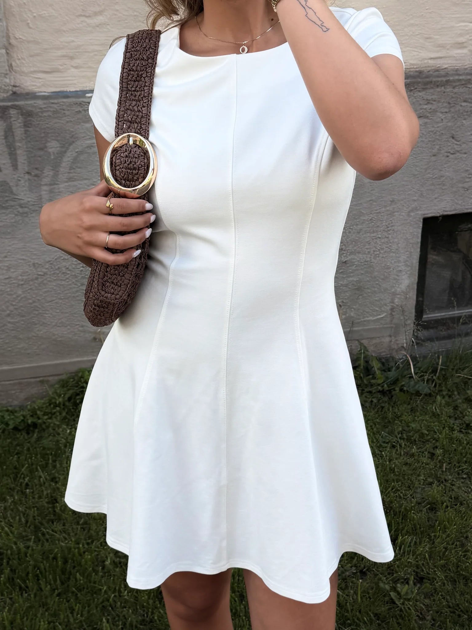 VMJAZLYN Short Dress - Snow White